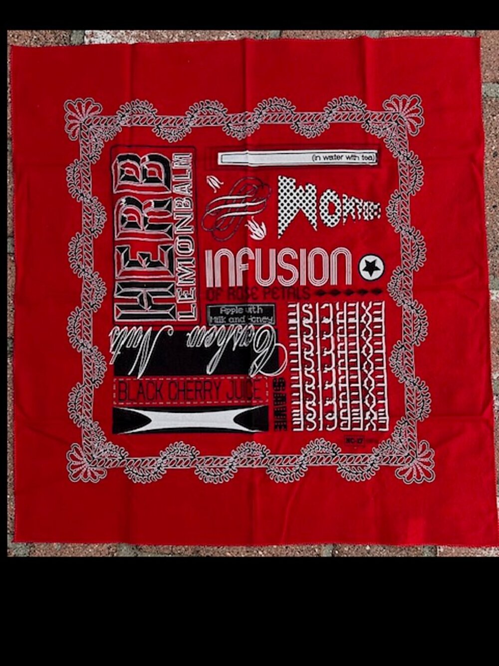 Vintage NC-17 Graffitti Hip Hop Skater BANDANA Streetwear 90's